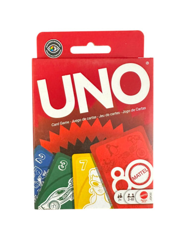 Jogo de Cartas Uno 80th Mattel Ruby Red Mattel   # - Produto Original