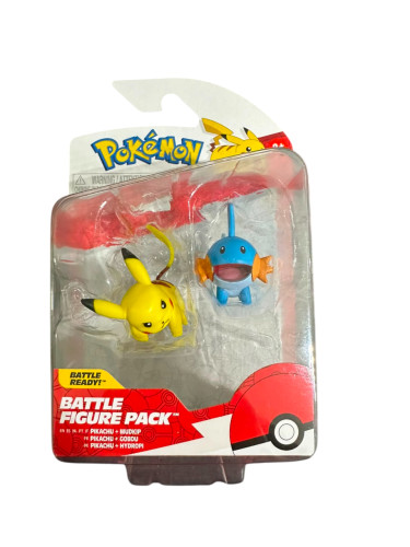 Miniatura Pokémon Figuras de Batalhas Pikachu e Mudkip Sunny- -