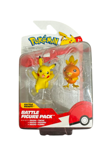 Miniatura Pokémon Figuras Batalhas Pikachu e Torchic Sunny- -