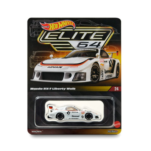 Hot Wheels Elite 64 Mazda Rx-7 Liberty Walk   # - Produto Original