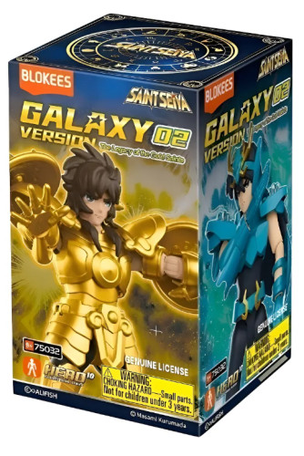 Boneco Blokees Cavaleiros Do Zodíaco De Ouro Galaxy v02- -