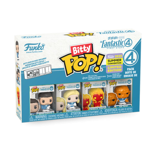 4pack Bitty Pop Quarteto Fantastico Sdcc25-Quarteto Fantástico-0