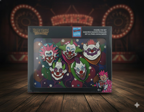 Placas e Quadros Decorativos 5-Set de Pins Killer Klowns From Outer Space Movies Killer Klowns From Outer Space # - Produto Original