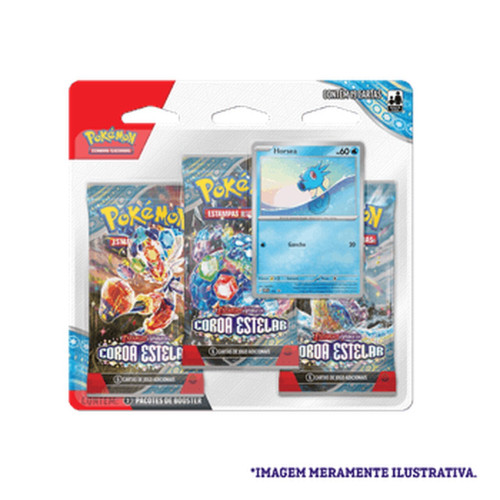 Blister Triplo Pokémon Escarlate E Violeta 7 Horsea Coroa Estelar- -