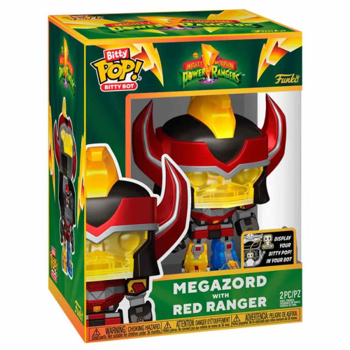 Funko Pop! Bitty Bot Power Rangers Megazord With Red Ranger- -