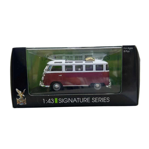 Carro Lucky Volkswagen kombi Microbus Vermelho 1962 1/43   # - Produto Original