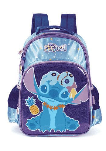 Mochila De Costas Stitch Violeta Luxcel- -