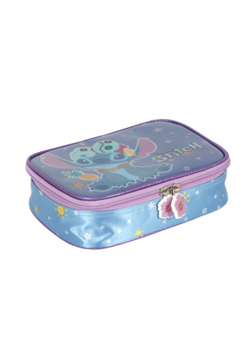 Estojo Box Escolar Stitch Violeta Luxcel   # - Produto Original