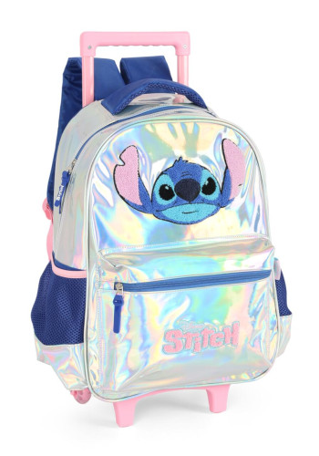 Mochila Alça e Rodas Stitch Holográfica Luxcel   # - Produto Original
