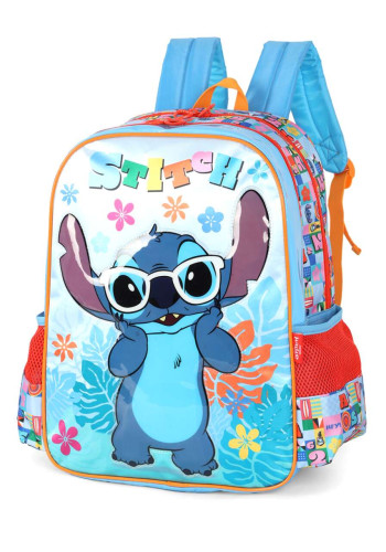 Mochila De Costas Stitch Azul Luxcel- -