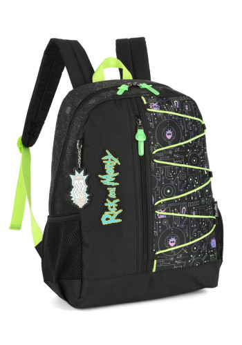 Mochila De Costas Rick and Morty Preta Luxcel- -