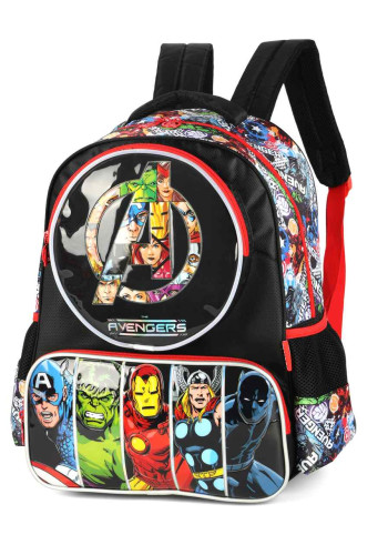 Mochila De Costas Vingadores Preta Luxcel   # - Produto Original