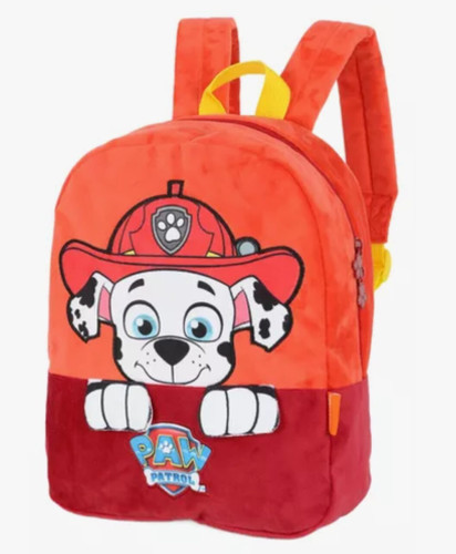 Mochila de Costas Infantil Patrulha Canina Marshall Vermelha- -