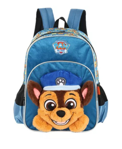 Mochila de Costas Patrulha Canina Chase Azul Luxcel -   - #