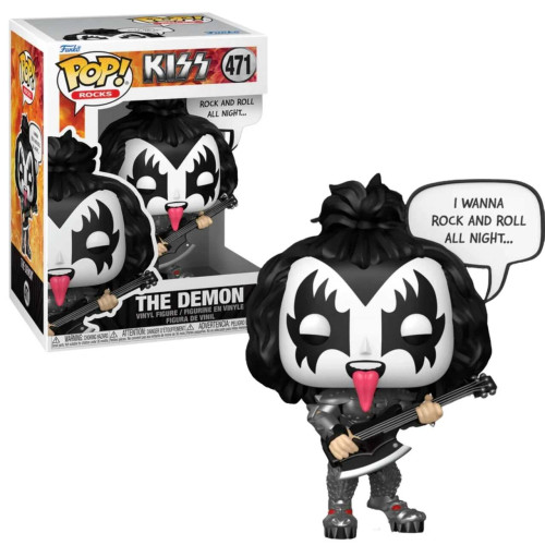 Funko Pop! Rocks Kiss The Demon 471   # - Produto Original