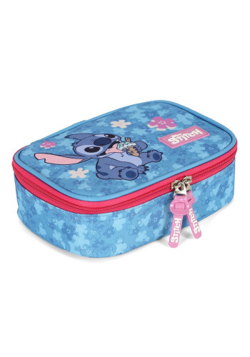 Estojo Box Escolar Stitch Sorvete Pink Luxcel   # - Produto Original