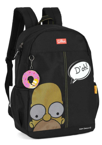Mochila De Costas The Simpsons Preta Luxcel   # - Produto Original