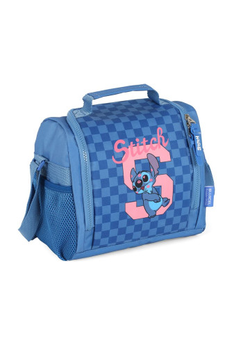 Lancheira Quadriculada Stitch Azul Luxcel   # - Produto Original