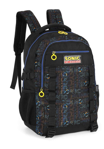 Mochila De Costas Sonic The Hedgehog Preto Luxcel   # - Produto Original