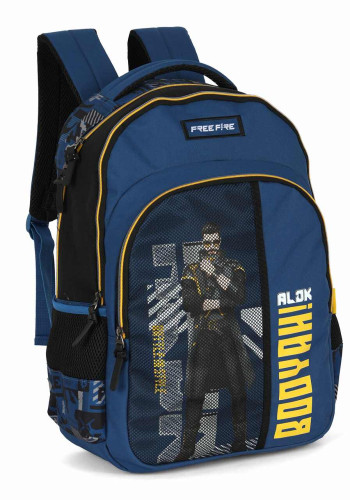 Mochila Costa Free Fire Alok Azul Luxel   # - Produto Original