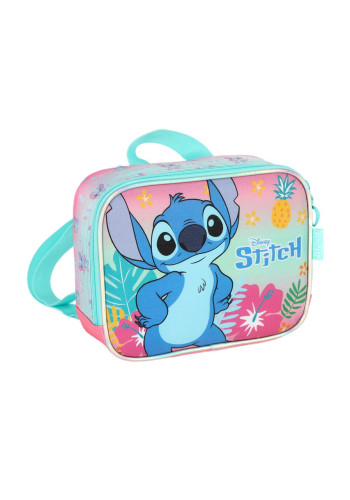 Lancheira Térmica Escolar Stitch Rosa Luxcel   # - Produto Original