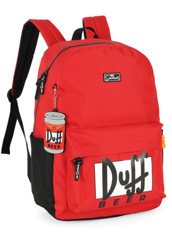 Mochila De Costas The Simpsons Duff Beer Vermelha Luxcel   # - Produto Original