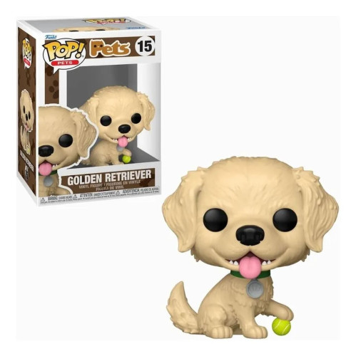Funko Pop! Pets Golden Retriever 15   # - Produto Original