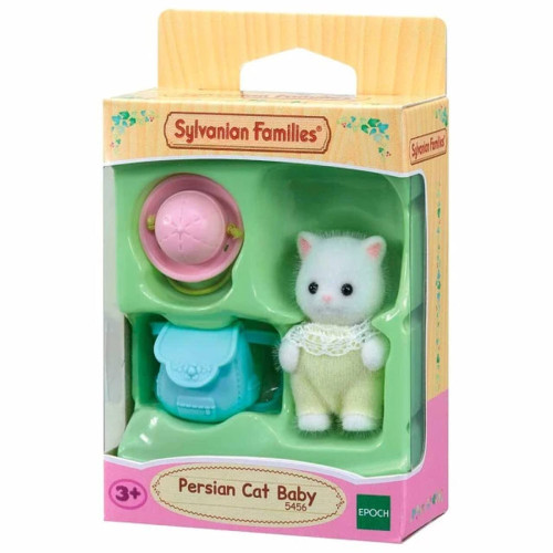 Conjunto e Cenário Sylvanian Families Bebê Gato Persa   # - Produto Original
