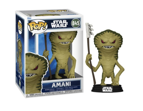 Funko Pop! Star Wars The Mandalorian and Grogu Amani 845   # - Produto Original