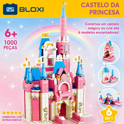 Bloco de Montar Castelos dos Sonhos (6 em 1) (Bloxi)   # - Produto Original