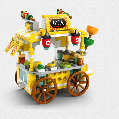 Bloco de Montar Carrinho De Lanche De Espetinhos (BLOXI)   # - Produto Original