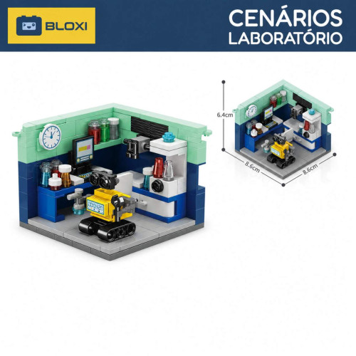 Bloco de Montar Laboratório Mini Indoor (BLOXI)   # - Produto Original