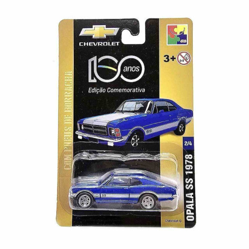 Carro Miniatura Chevrolet Metal Opala SS Azul 1978- -