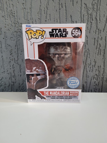 Funko Pop The Mandalorian Mudhorn Battle Star Wars #564 - Produto Original