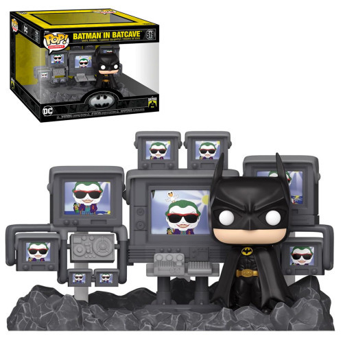 Funko Pop Moment Dc Batman In Batcave - Batman Cavaleiro Das Trevas - #519