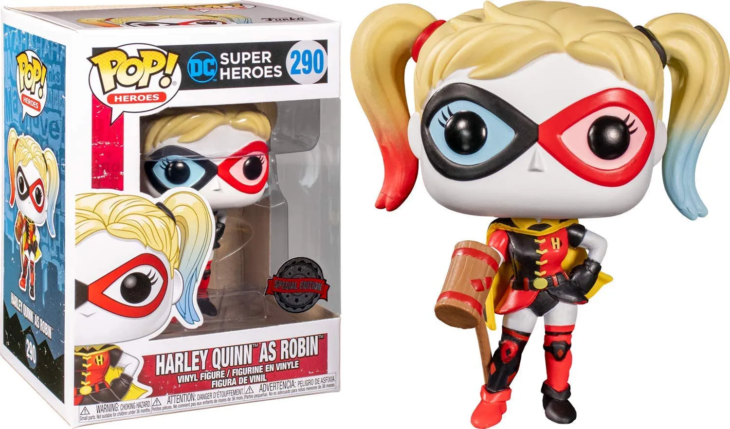 Funko Pop Harley Quinn As Robin - Special Edition-DC Super Heroes-290