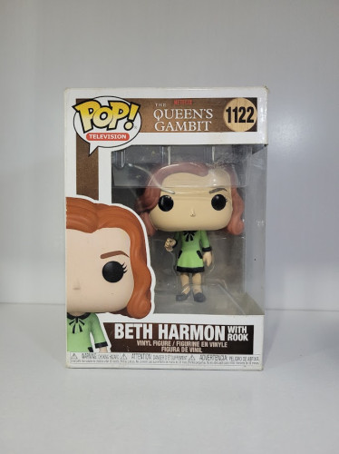 Funko Pop Beth Harmon With Rook (detalhes No Nariz E Caixa Danificada) The Queen's Gambit #1122 - Produto Original