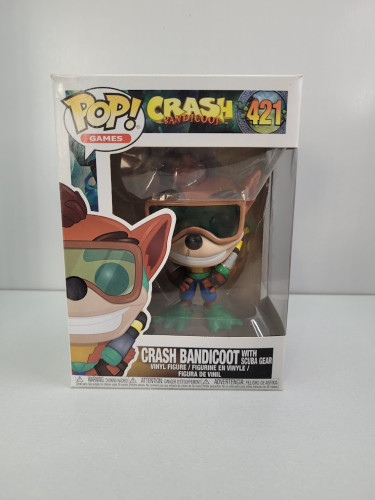 Funko Pop Crash Bandicoot With Scuba Gear Crash Bandicoot #421 - Produto Original