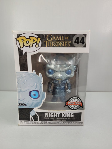 Funko Pop Night King - Special Edition E Metálico (detalhes Na Caixa) Game Of Thrones #44 - Produto Original