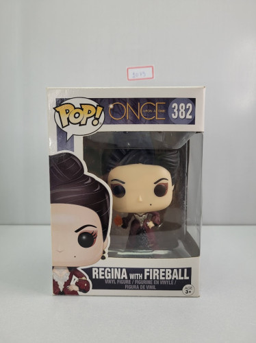 Funko Pop Regina With Fireball (detalhes Na Caixa) Once Upon A Time #382 - Produto Original