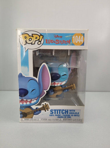 Funko Pop Stitch With Ukulele (caixa Danificada) Lilo & Stitch #1044 - Produto Original