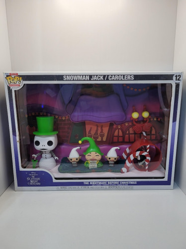 Funko Pop Snowman Jack / Carolers - Moment Deluxe (caixa Danificada) The Nightmare Before Christmas #12 - Produto Original