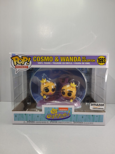 Funko Pop Cosmo & Wanda As Goldfish - Moment Exclusive - 1693 The Fairly OddParents # - Produto Original