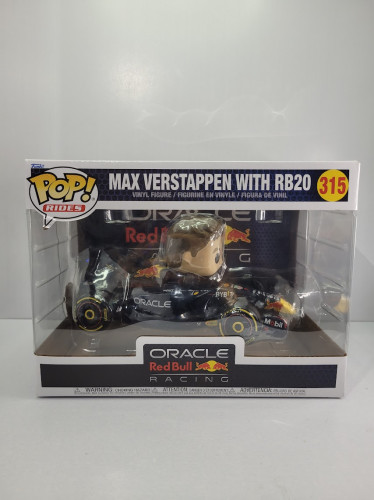 Funko Pop Max Verstappen With Rb20 - Rides - 315 Oracle Red Bull Racing # - Produto Original