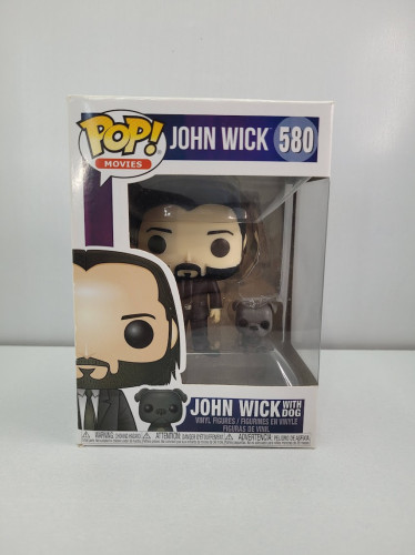Funko Pop John Wick With Dog (detalhes Na Caixa) - 580 John Wick # - Produto Original