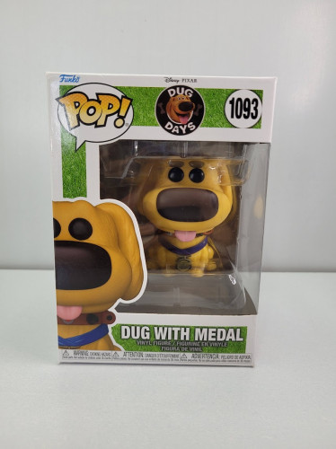 Funko Pop Dug With Medal (detalhes Na Caixa) Dug Days #1093 - Produto Original