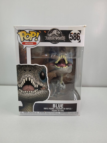 Funko Pop Blue (caixa Danificada) Jurassic World #586 - Produto Original
