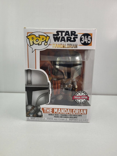 Funko Pop The Mandalorian - Special Edition (caixa Danificada) Star Wars #345 - Produto Original