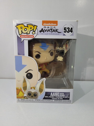 Funko Pop Aang With Momo - 534 Avatar: The Last Airbender # - Produto Original