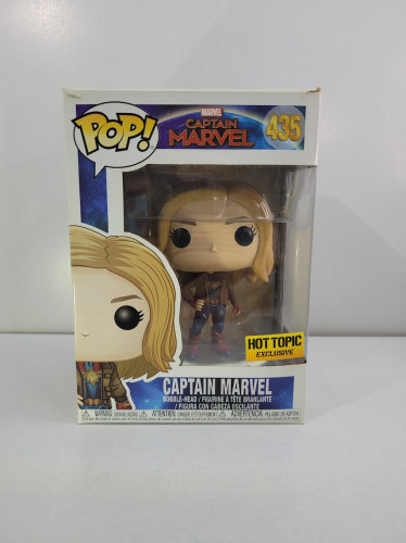 Funko Pop Captain Marvel - Hot Topic Exclusive (caixa Danificada) Captain Marvel #435 - Produto Original